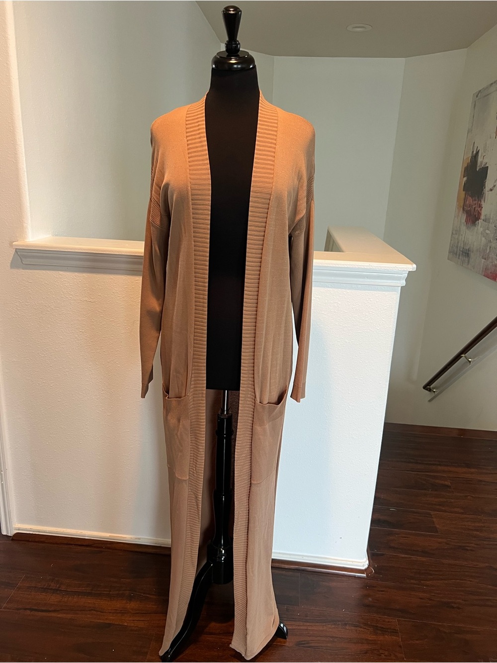 House of CB Tan Ribbed Knit Top